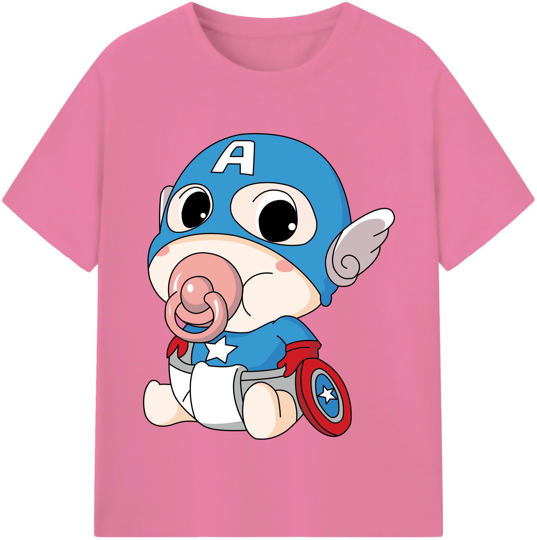 （画像用） アベンジャーズ The Avengers 綿100％半袖Tシャツ（フロントプリント）